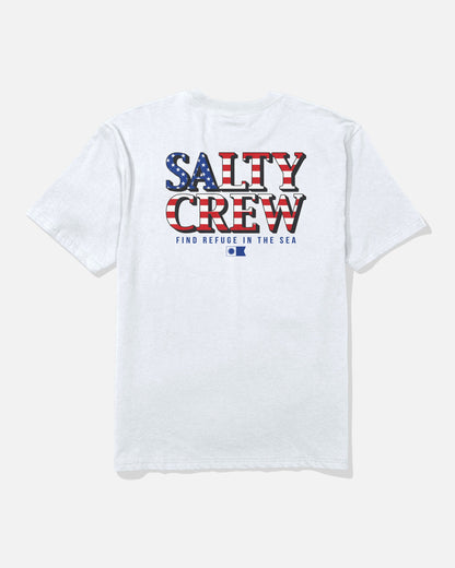 AMERICA OPTIC SS TEE - White | Salty Crew