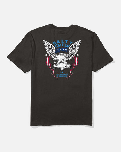 AMERICA TALON SS TEE - BLACK | Salty Crew