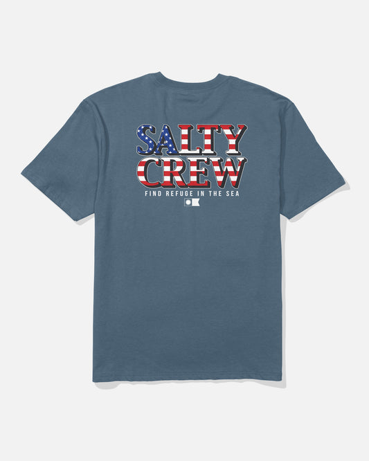 AMERICA OPTIC SS TEE - Slate | Salty Crew
