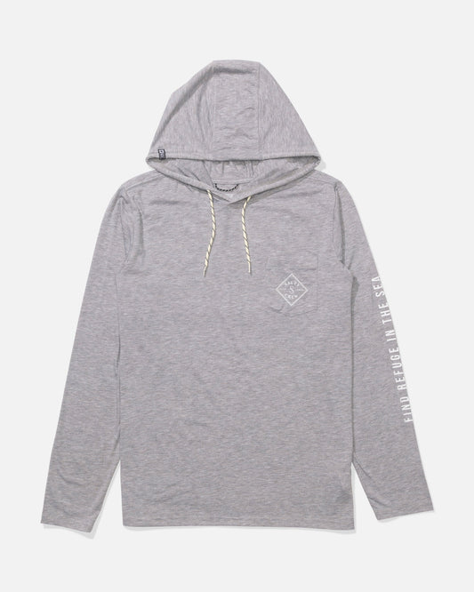 TIPPET POCKET UV HOODIE - Quarry | Salty Crew