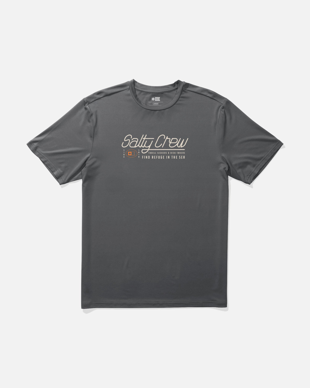 FLUID SS SUNSHIRT - Charcoal | Salty Crew