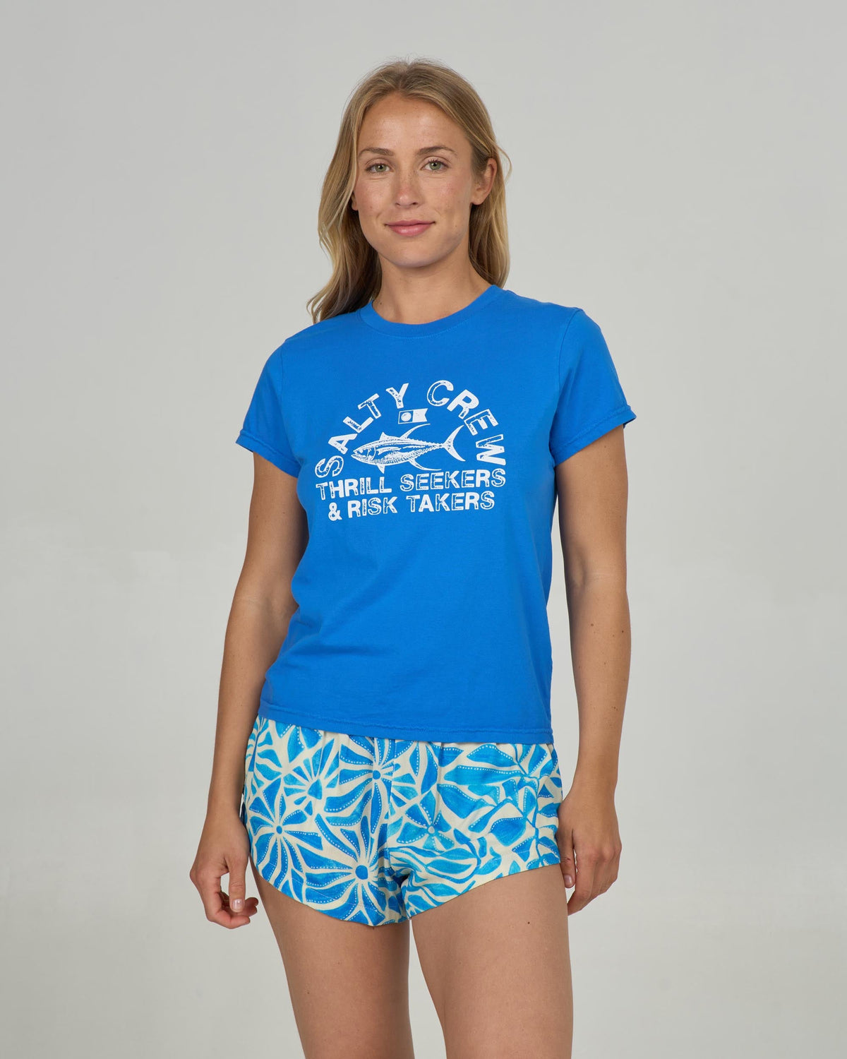 STAMPED MODERN TEE - Bold Blue | Salty Crew