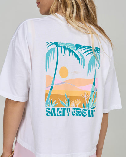TRAVEL FAR SKIMMER TEE - White | Salty Crew