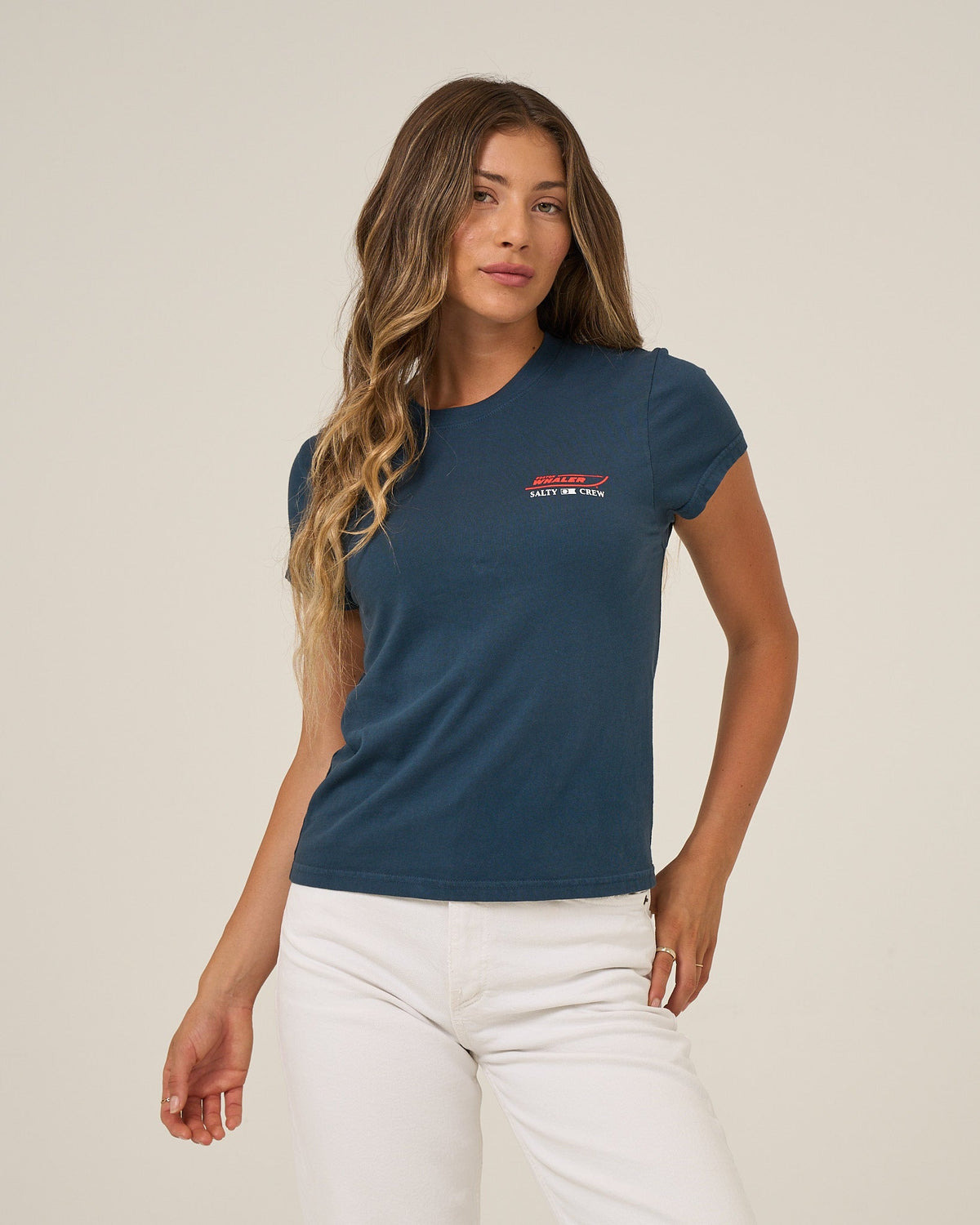 WHALER MODERN TEE - Midnight Navy | Salty Crew