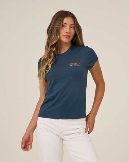 WHALER MODERN TEE - Midnight Navy | Salty Crew
