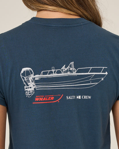 WHALER MODERN TEE - Midnight Navy | Salty Crew