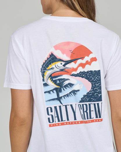 MARLIN PARADISE B.F. TEE - White | Salty Crew