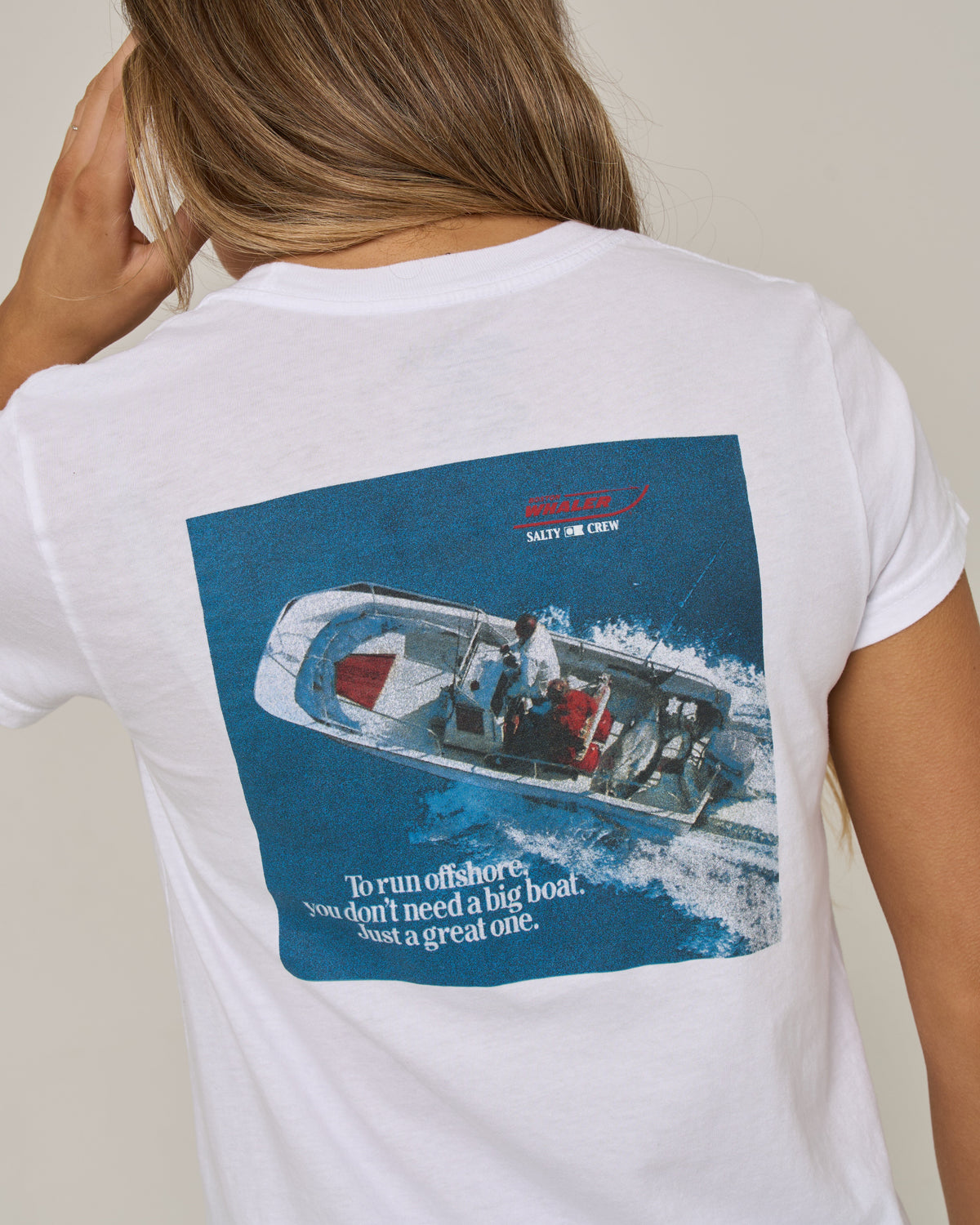 WHALER MODERN TEE - White | Salty Crew