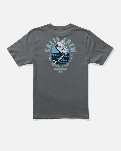 LEAPING BOYS SS TEE - Charcoal | Salty Crew