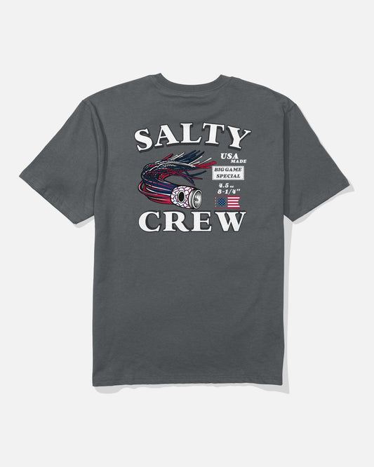 AMERICA LURE SS TEE - Charcoal | Salty Crew