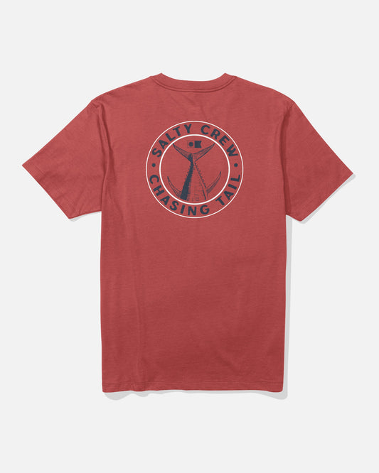 TAILGATE SS TEE - WASHED RED | Salty Crew