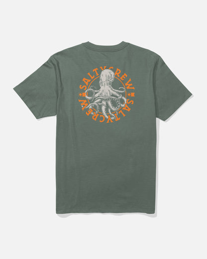 TENTACLES CREW TEE - Laurel Wreath | Salty Crew