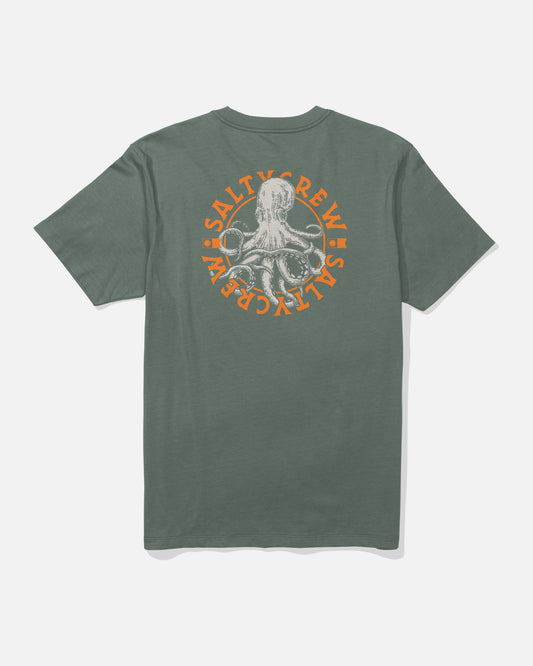 TENTACLES CREW TEE - Laurel Wreath | Salty Crew