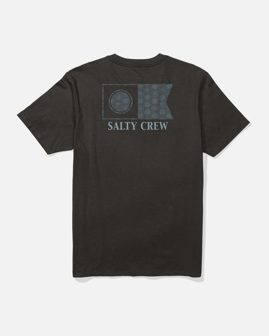 FLAGSHIP SS TEE - Black | Salty Crew