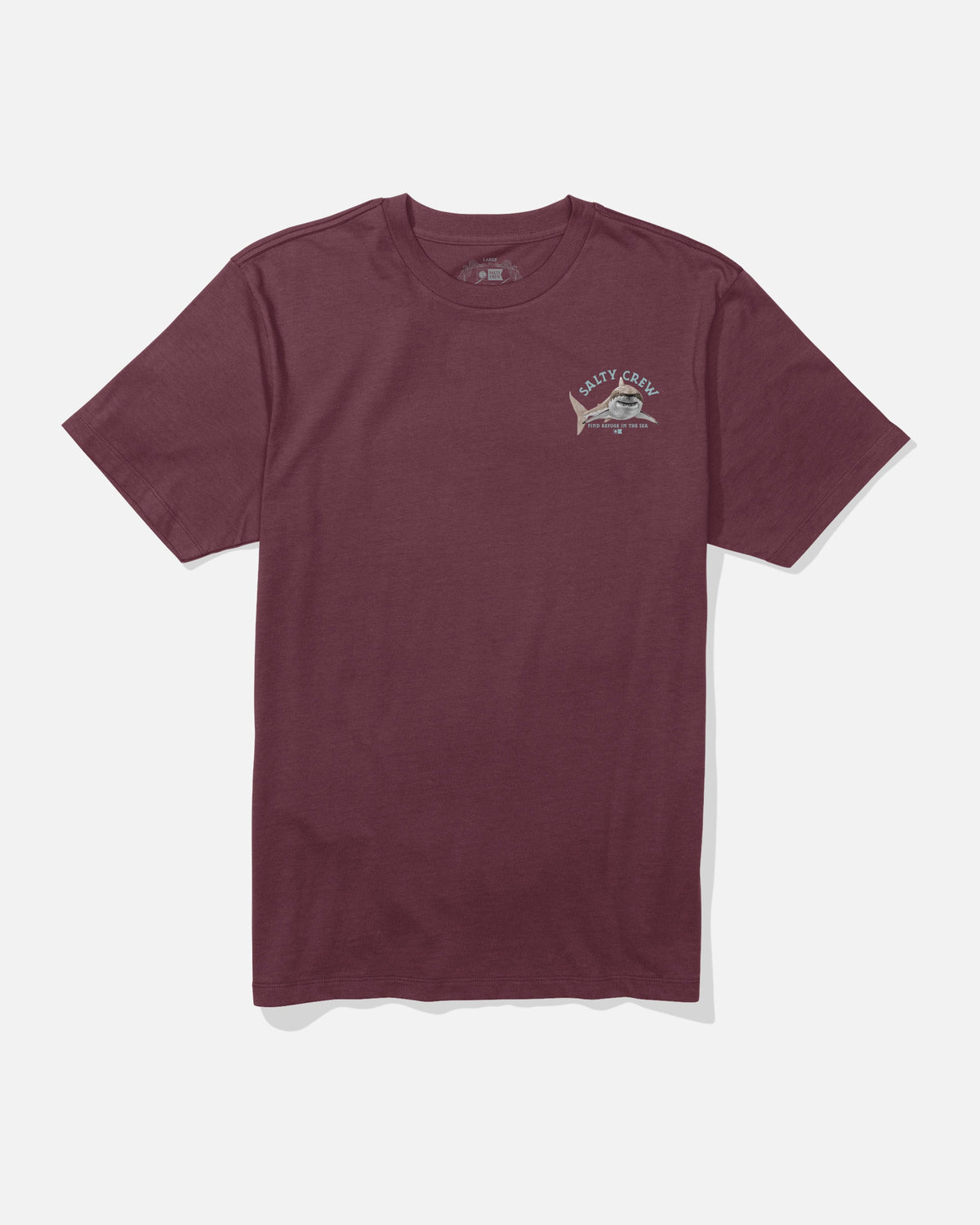 LURKING CREW TEE - Burgundy | Salty Crew