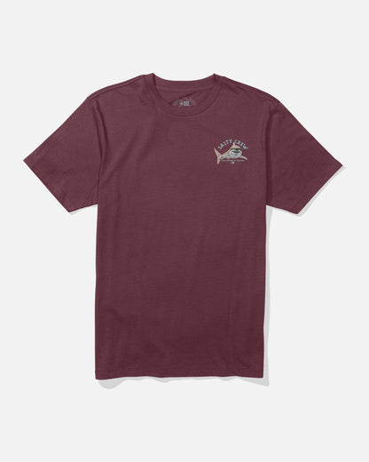 LURKING CREW TEE - Burgundy | Salty Crew