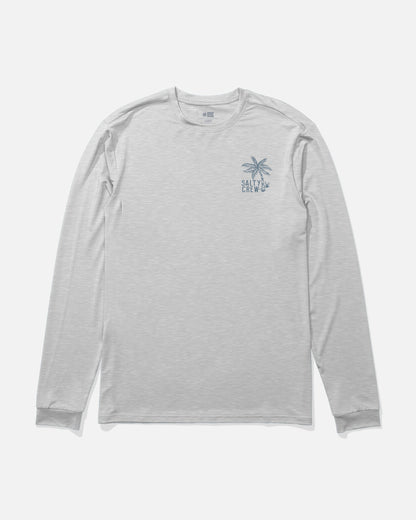 DAY OFF LS SUNSHIRT - Grey Heather | Salty Crew