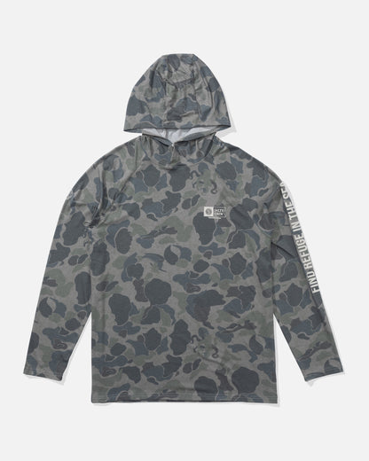 MARINER HOOD TECH TEE - Sand Camo | Salty Crew