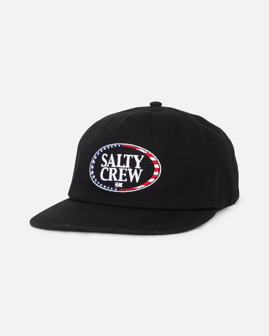 AMERICA A-FRAME SNAPBACK - BLACK | Salty Crew