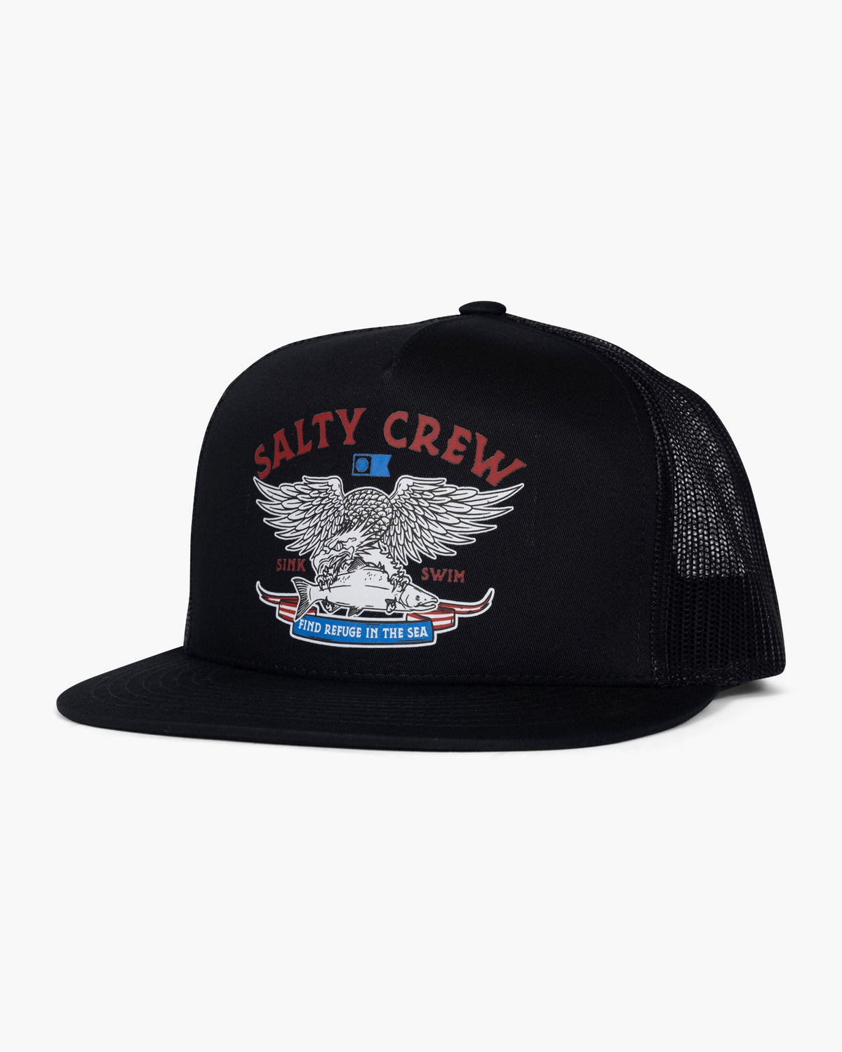 Salty Crew - Fly Over Trucker - Black | Salty Crew