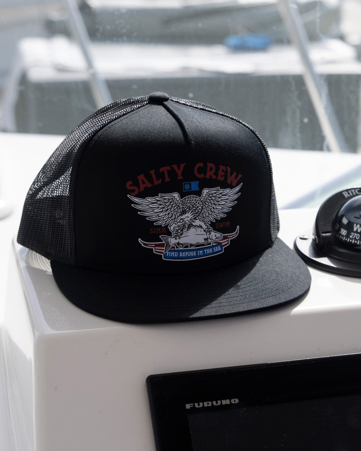Salty Crew - Fly Over Trucker - Black | Salty Crew