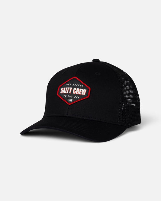 SHAPELY TRUCKER - BLACK | Salty Crew
