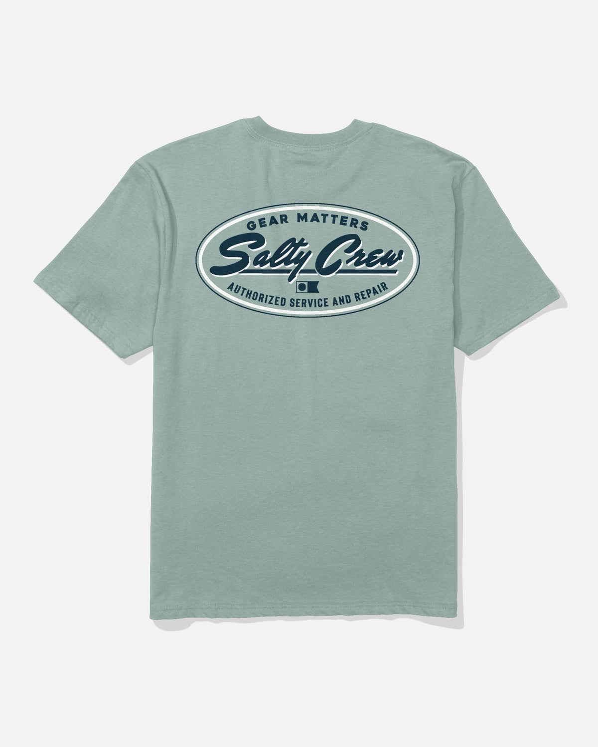 DECKHAND SERVICE SS TEE - Washed Steel Grey | Salty Crew