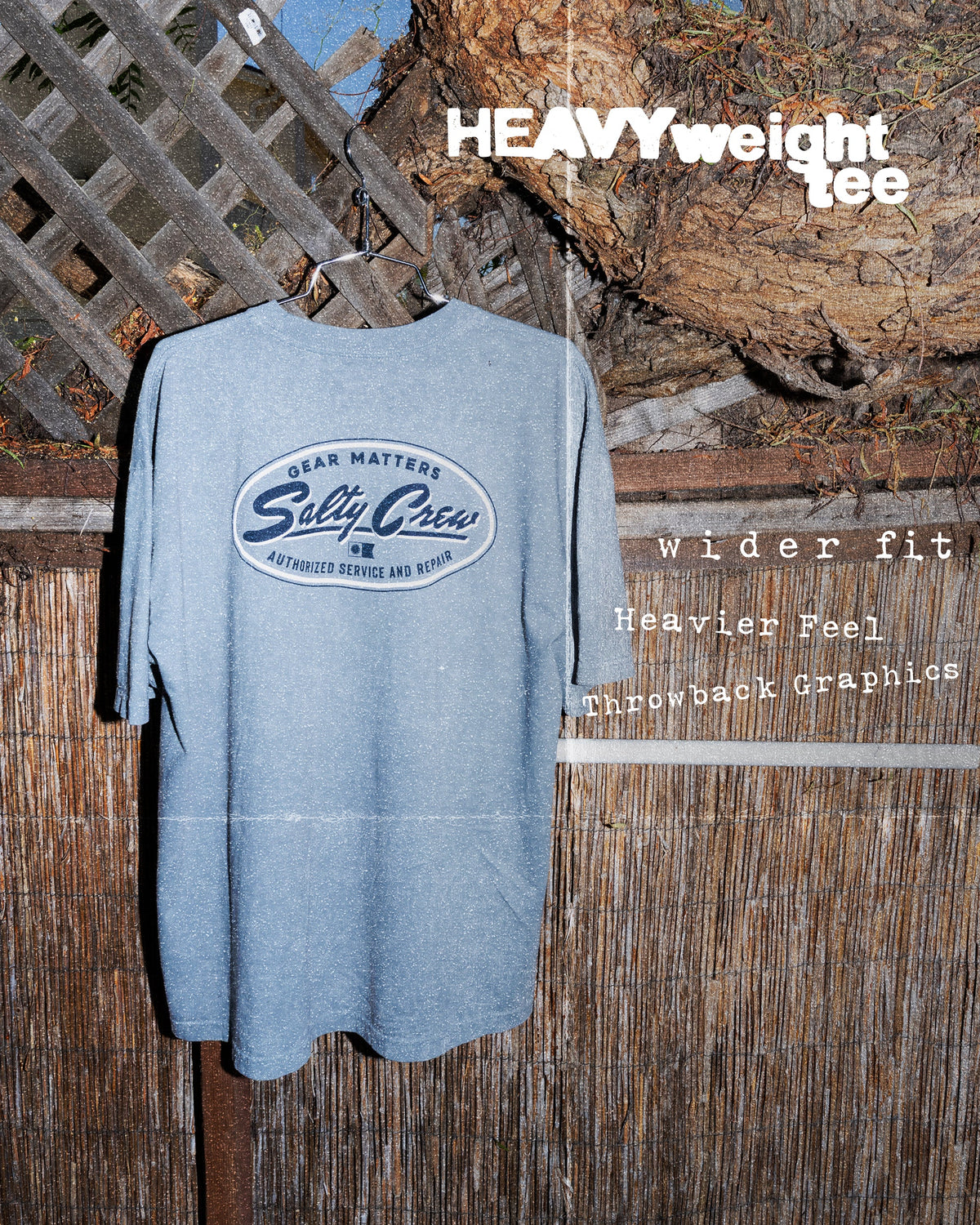 DECKHAND SERVICE SS TEE - Washed Steel Grey | Salty Crew