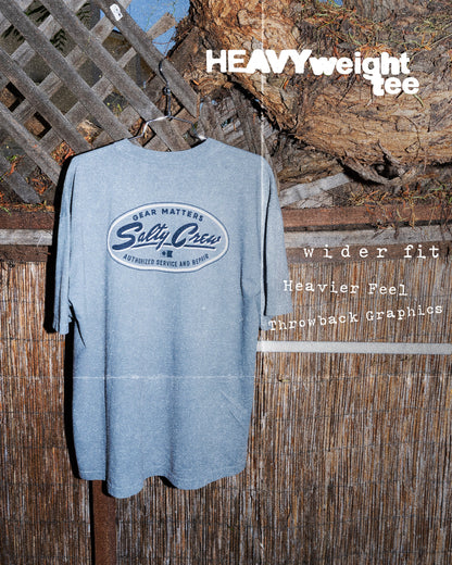 DECKHAND SERVICE SS TEE - Washed Steel Grey | Salty Crew