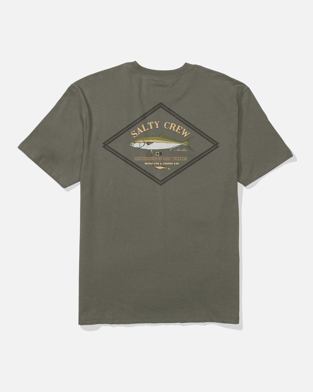 DECKHAND YELLOWTAIL SS TEE - Washed Dusty Olive | Salty Crew
