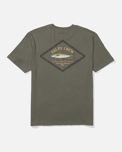DECKHAND YELLOWTAIL SS TEE - Washed Dusty Olive | Salty Crew