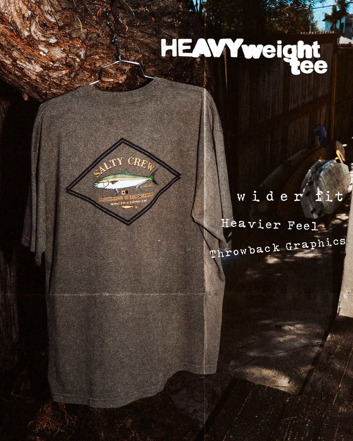 DECKHAND YELLOWTAIL SS TEE - Washed Dusty Olive | Salty Crew