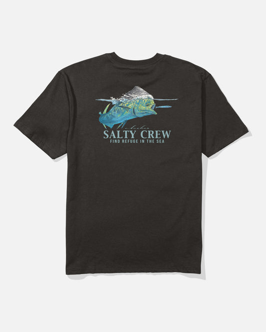 MAHI SURFACE CLASSIC TEE - BLACK | Salty Crew