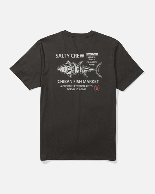 ICHIBAN SS TEE - BLACK | Salty Crew