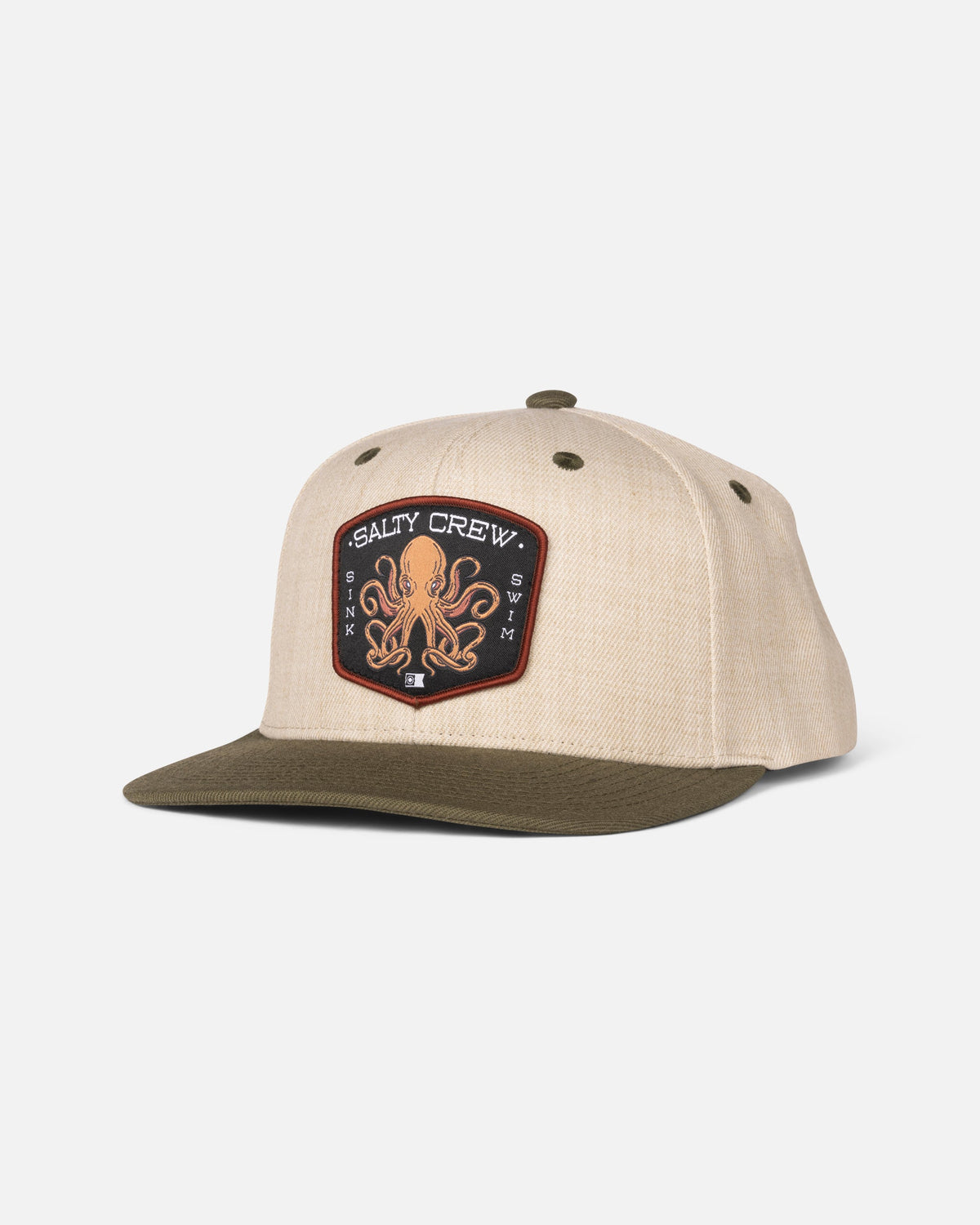 TAKO CLUB SNAPBACK - Natural/Olive | Salty Crew