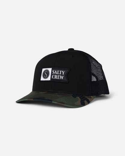 PINNACLE 2 RETRO TRUCKER - Camo/Black | Salty Crew