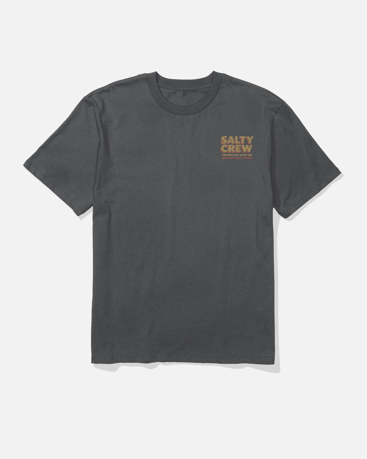 DECKHAND FIBERGLASS SS TEE - Washed Black | Salty Crew