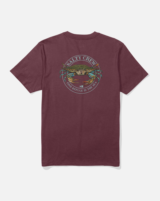 JIMMY SS TEE - Burgundy | Salty Crew