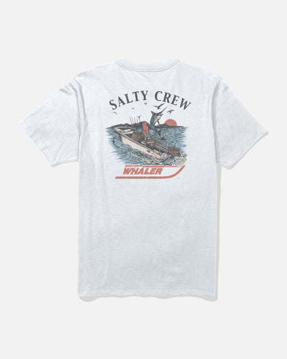 WHALER CHASE SS TEE - White | Salty Crew