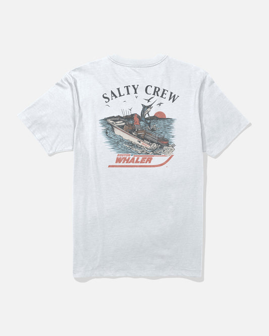 WHALER CHASE SS TEE - White | Salty Crew