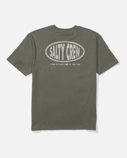 SIGNAGE CLASSIC SS TEE - Dusty Olive | Salty Crew