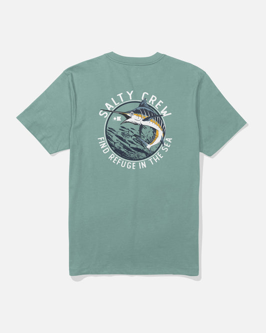 SCHOOLED SS TEE - Mackerel | Salty Crew