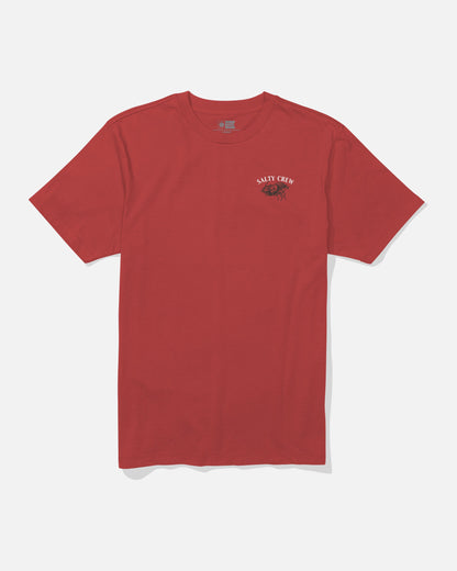 SHELLED SS TEE - WASHED RED | Salty Crew